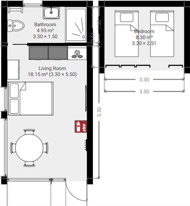 Tiny House - Optioneel Met Hottub Daire Dokkum Dış mekan fotoğraf